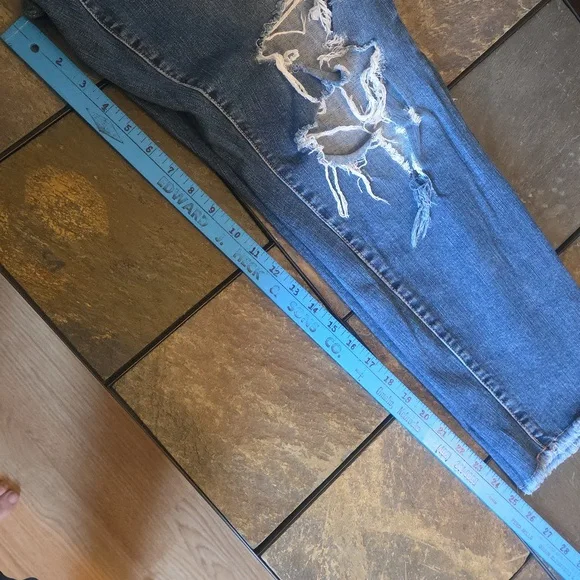 Torrid Blue Distressed Skinny Jeans - Picture 6 of 6